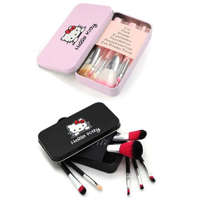 Hello Kitty Makeup Brush Set with Box  7pcs Set Kawaii Sanrio Y2k Accessories Kitty Eyeshadow Brushs Beauty Tool For Women Gifts